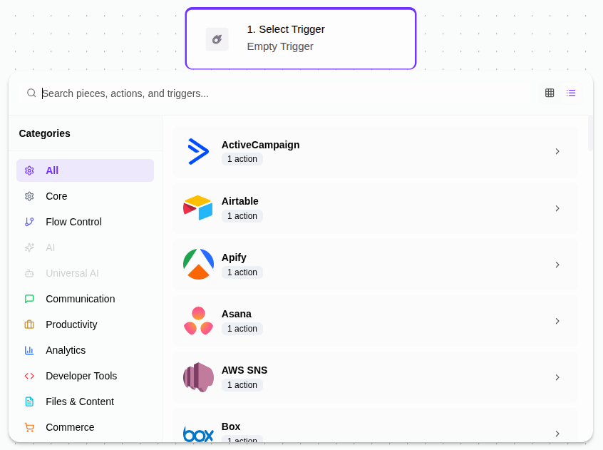 Change Empty Trigger