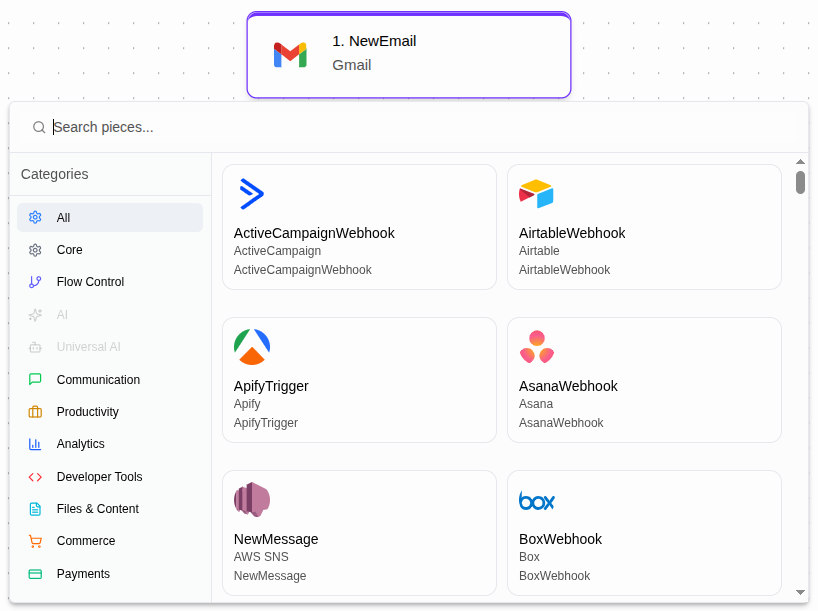Change Selected Trigger